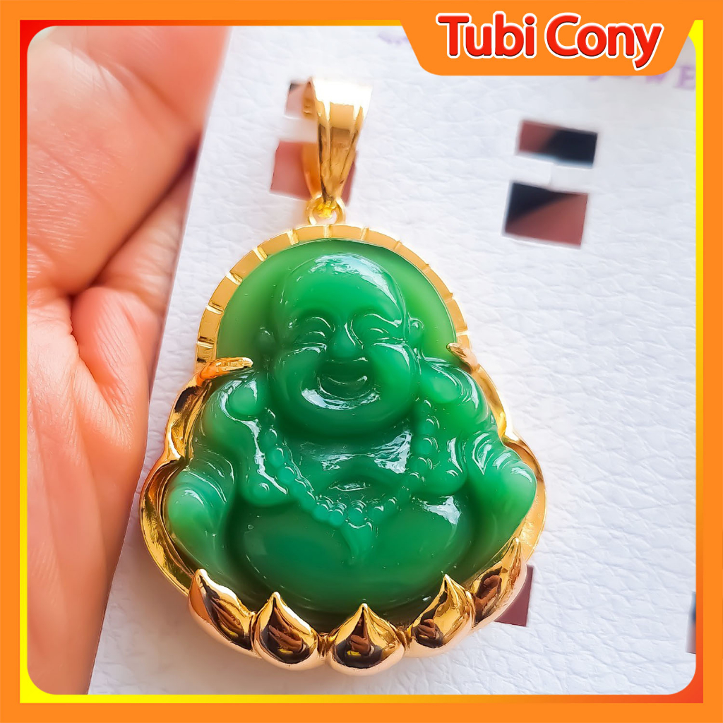 Mặt Dây Chuyền Phật Di Lạc Vui Vẻ Xanh Ngọc Kiểu Dáng Mới 2023 - Tubi Cony - M3062023 - 140