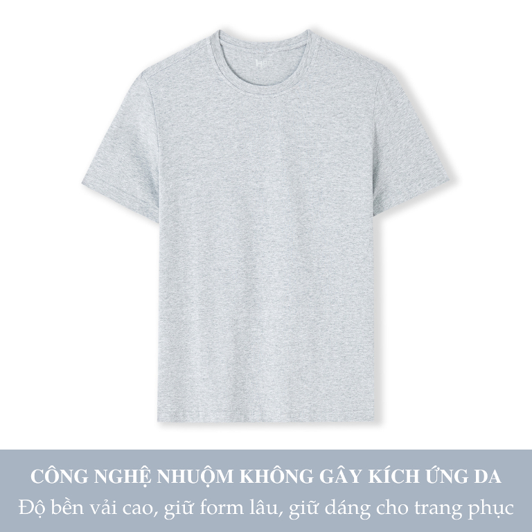 Áo Phông Nam T-Shirt H90 Cổ Tròn 4 Màu Chất Thun Cotton Co Giãn Siêu Mềm, Mịn Thoáng Khí Thấm Hút Mồ Hôi Cực Tốt