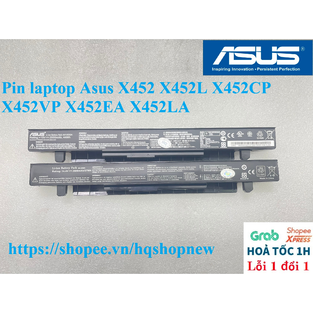⚡ Pin laptop Asus X452 X452L X452CP X452VP X452EA X452LA