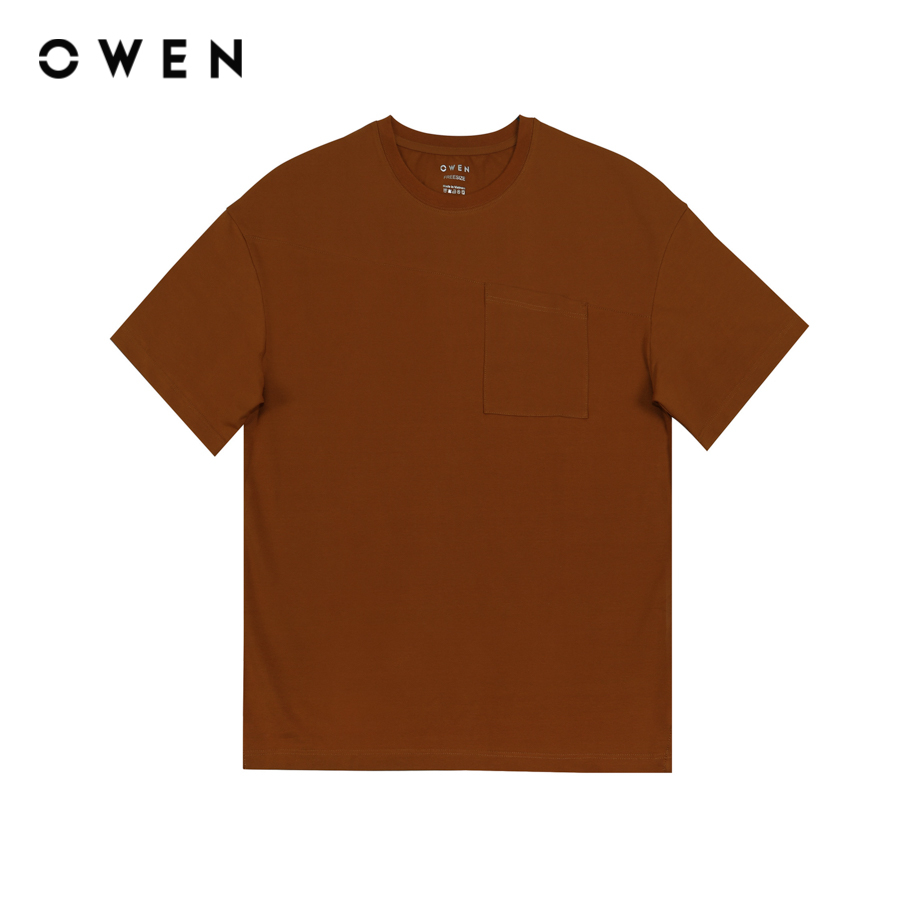 OWEN - Áo thun ngắn tay Nam Owen màu Đỏ chất liệu Cotton Freesize - TS22357