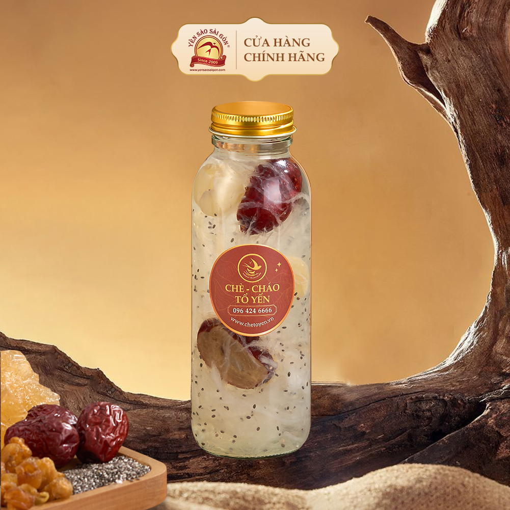 Yến Chưng Thập Cẩm Tươi Nguyên Chất Bổ Dưỡng, Yến Sào Sài Gòn Chưng Sẵn Hũ 120ml Thập Cẩm