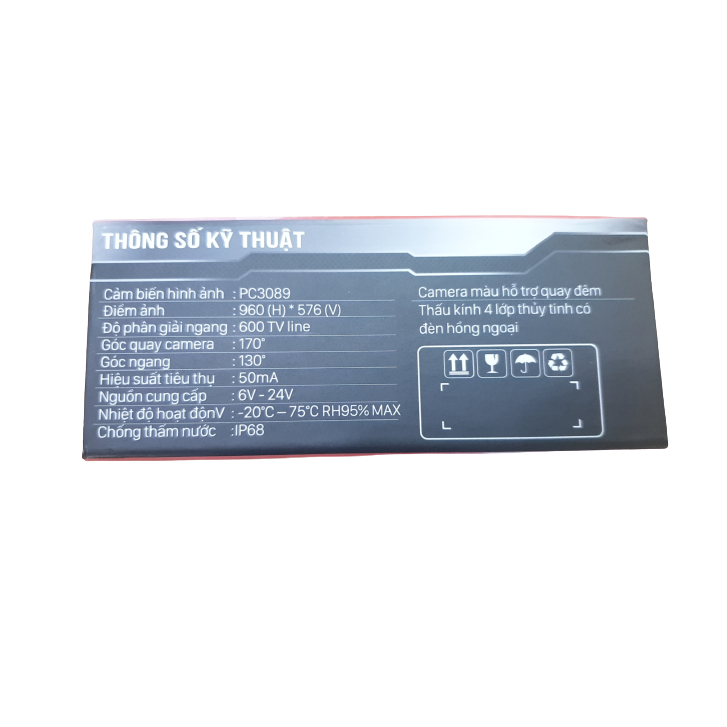 Camera lùi vietmap 3089H hồng ngoại 1080P Full HD - Hàng Vietmap - Bảo hành 12 tháng