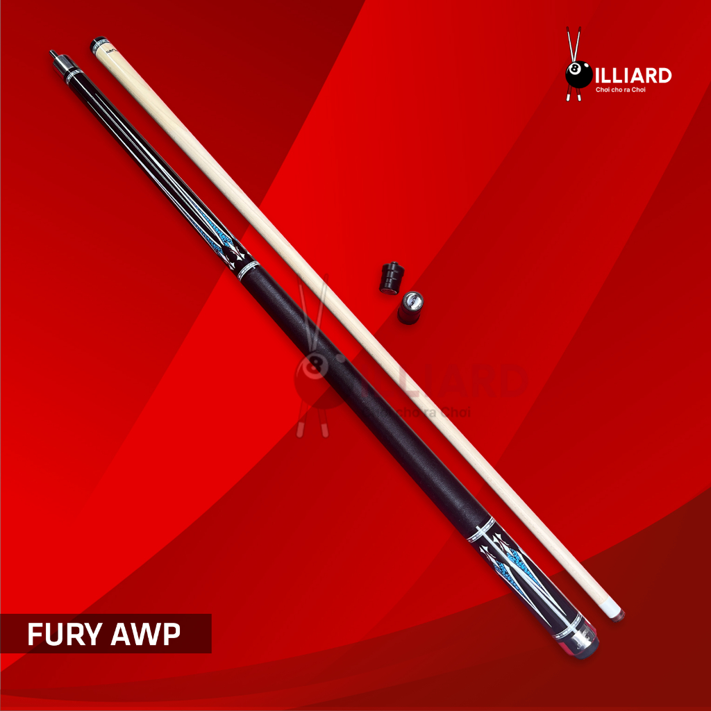 Cơ Bida Fury AWP-2 Ngọc mộc 13mm tay cuốn chỉ lạnh