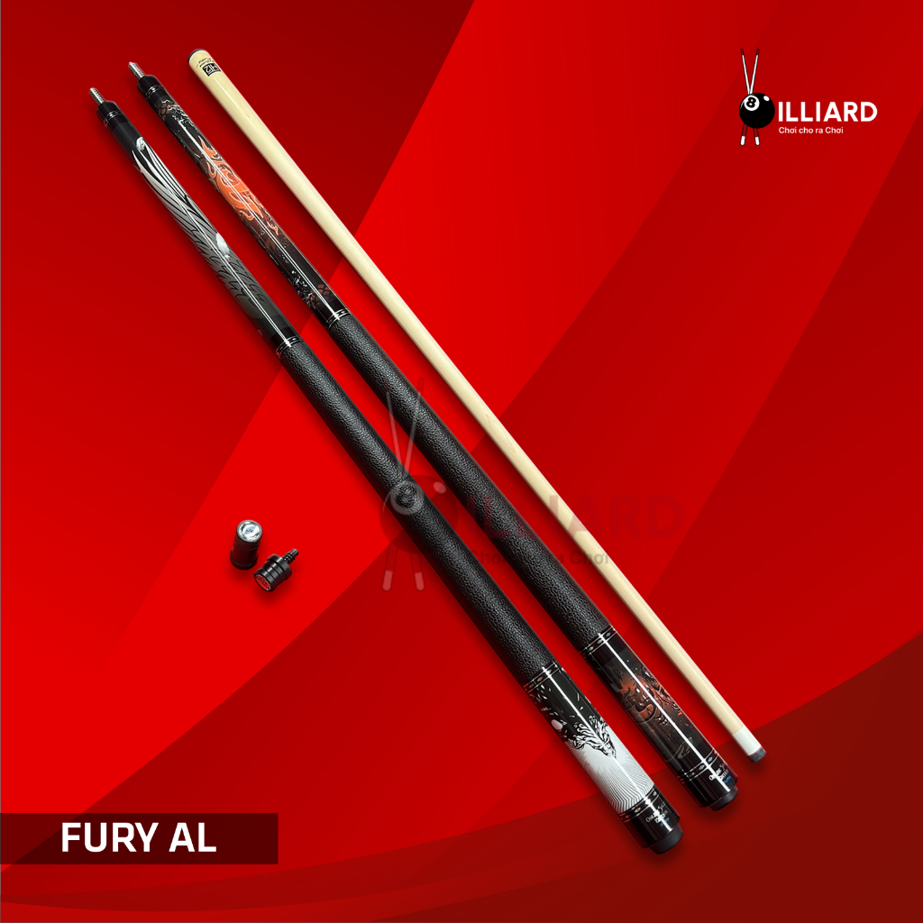 Cơ Bida FURY AL, Full Phụ Kiện , Ngọn công nghệ HT2e 12.5mm