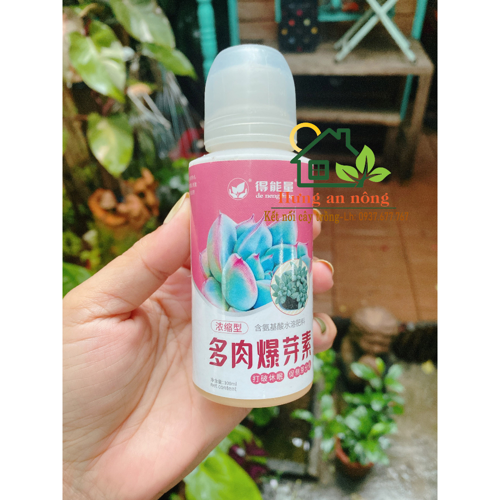 Chai 100ml - Phân bón Tăng màu sắc, da sáng, kiểm soát thân dài, phát triển chiều ngang thân dầy và lá đầy đủ