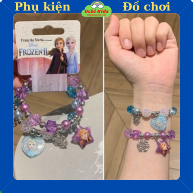 Set 2 vòng tay Elsa và Anna, vòng tay hoạt hình, lắc tay ngộ nghĩnh cho bé