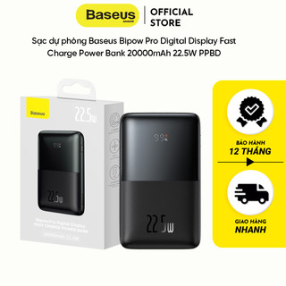 Sạc dự phòng Baseus Bipow Pro Digital Display Fast Charge Power Bank 20000mAh 22.5W PPBD