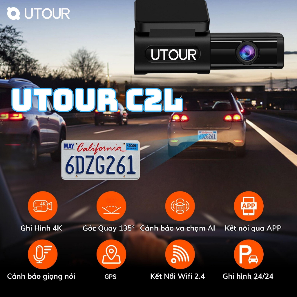 UTOUR AI C2L - HỆ THỐNG CẢNH BÁO AN TOÀN, HỖ TRỢ LÁI XE THÔNG MINH