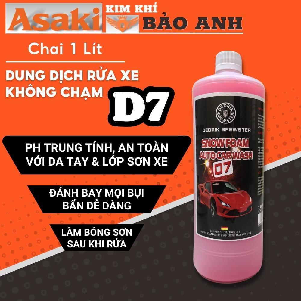 Dung Dịch Rửa Xe Không Chạm D7 & D500, Nước Tẩy Rửa Xe Bọt Tuyết Car W