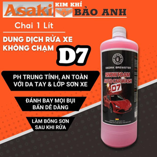 Dung Dịch Rửa Xe Không Chạm D7 & D500, Nước Tẩy Rửa Xe Bọt Tuyết Car Wash Chăm Sóc Xe Máy Ô Tô - Dedrik Brewster - 1 lít