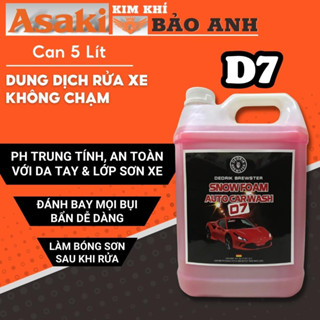  Dung Dịch Rửa Xe Không Chạm D500 & D7 Nước Tẩy Rửa Xe Bọt Tuyết Car Wash Chăm Sóc Xe Máy Ô Tô - Dedrik Brewster Can 5L 