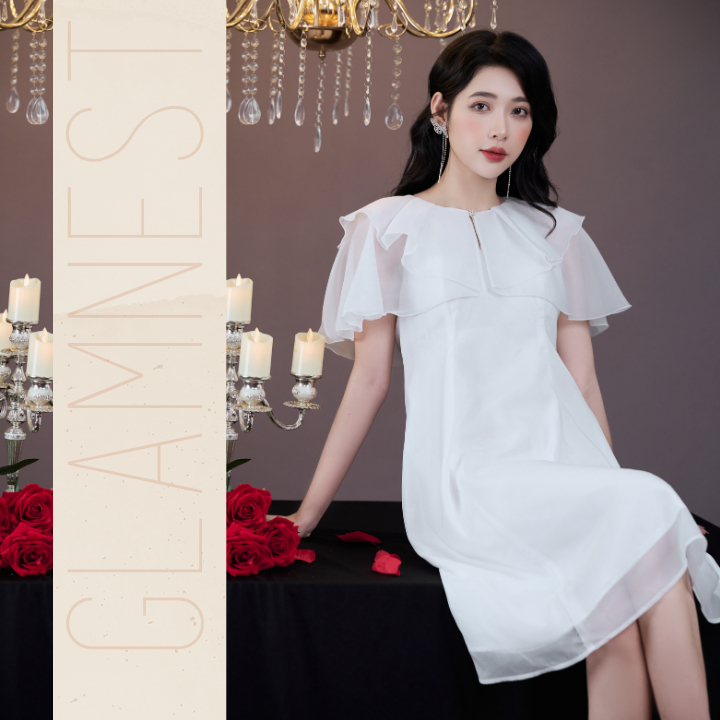 Đầm bầu công sở xinh mặc mùa hè dáng dài bigsize vải tơ mềm mịn Glam Nest VN029