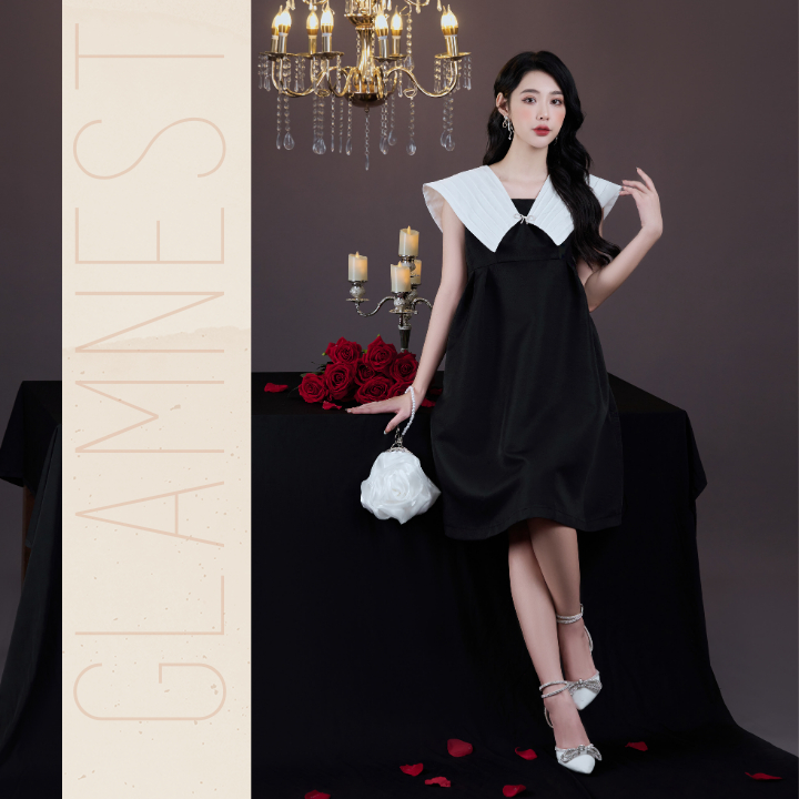 Đầm bầu công sở xinh bigsize mặc mùa hè dáng dài hàng thiết kế Glam Nest VN032