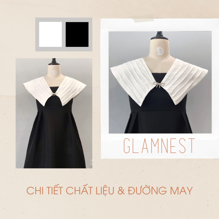 Đầm bầu công sở xinh bigsize mặc mùa hè dáng dài hàng thiết kế Glam Nest VN032