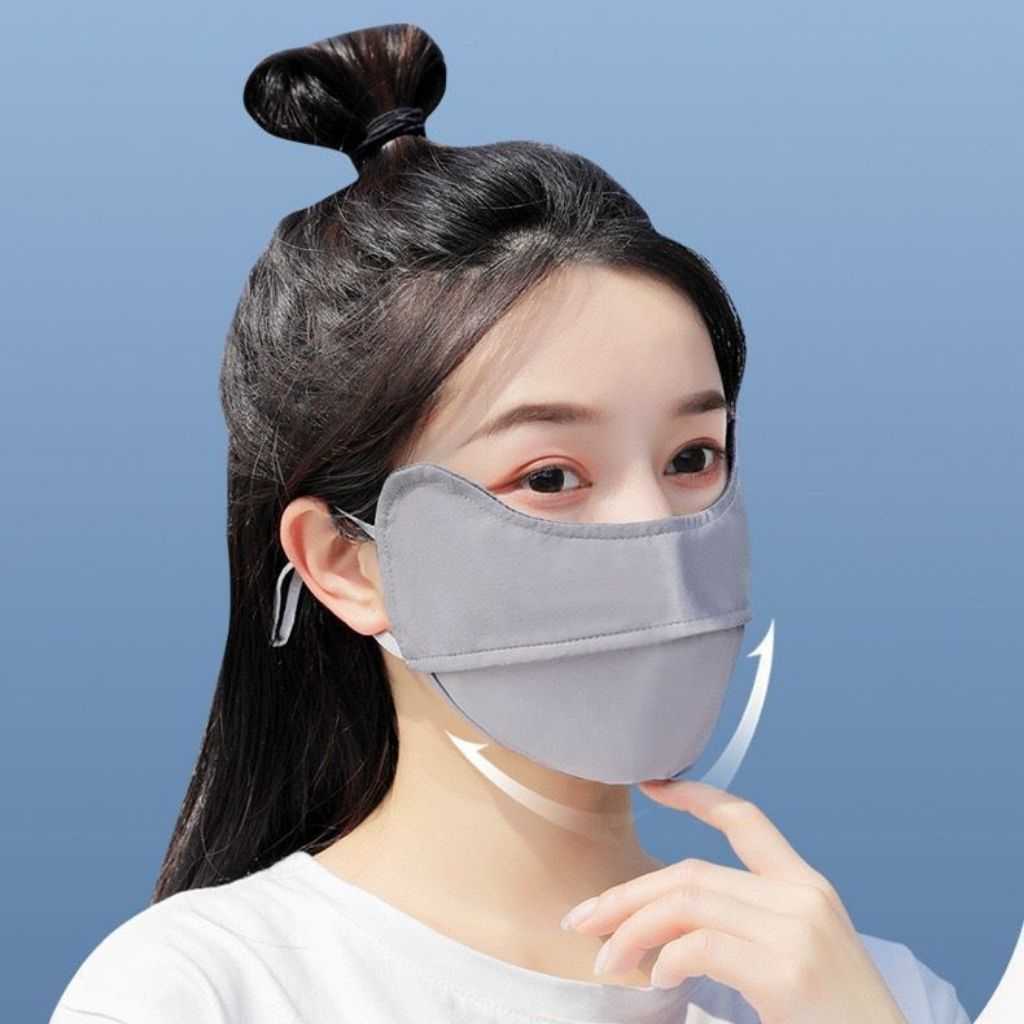 Khẩu trang vải chống tia UV chống nắng UPF 50+ cực tốt Unisex nam nữ đều thích hợp dùng được LANIXA KT