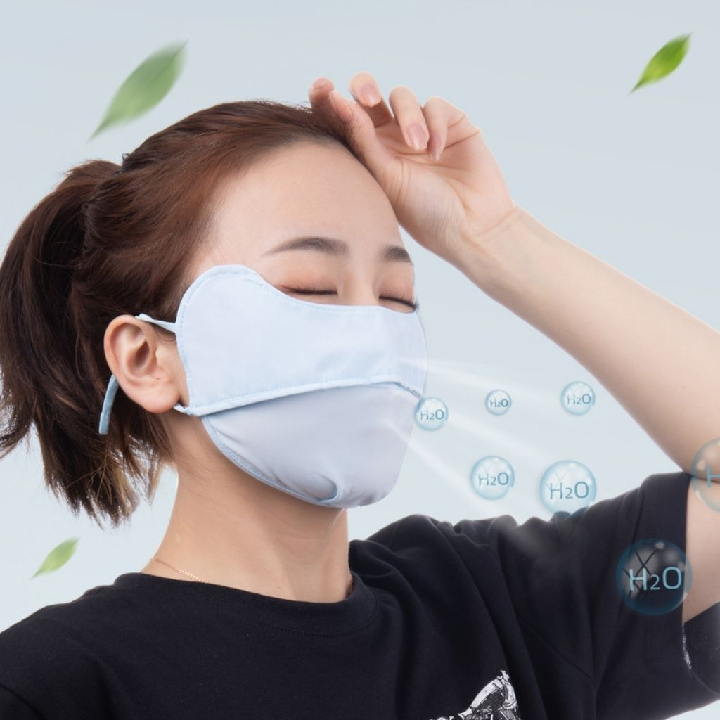 Khẩu trang vải chống tia UV chống nắng UPF 50+ cực tốt Unisex nam nữ đều thích hợp dùng được LANIXA KT