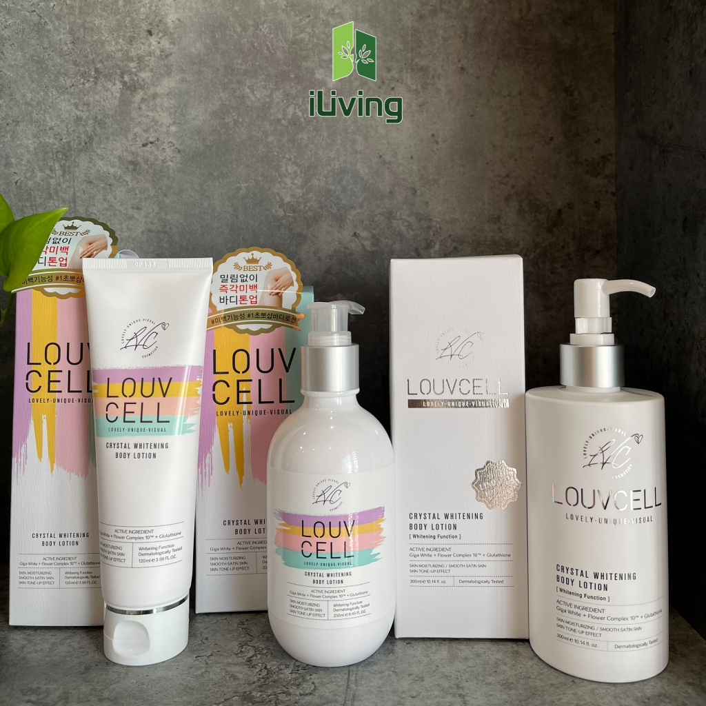 Kem dưỡng ẩm trắng da body Louv Cell Crystal Whitening Body Lotion 120ml ILIVING-LOUDTB120