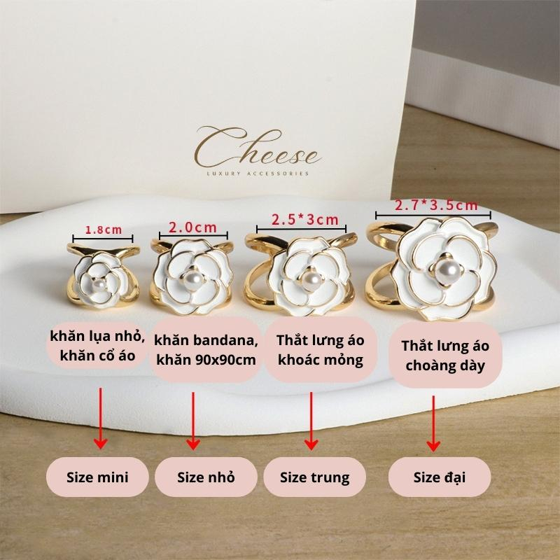 Khuy cài khăn lụa/khóa cài khăn quàng cổ/nút thắt khăn làm nơ tạo kiểu đa năng khăn Turban Bandana Trendy