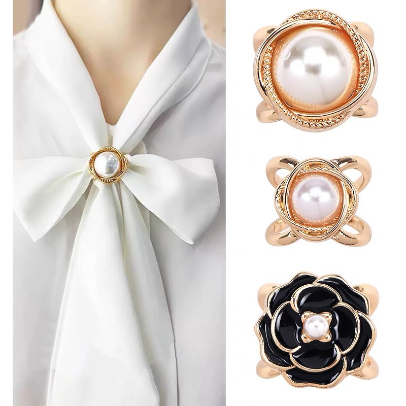 Khuy cài khăn lụa/khóa cài khăn quàng cổ/nút thắt khăn làm nơ tạo kiểu đa năng khăn Turban Bandana Trendy