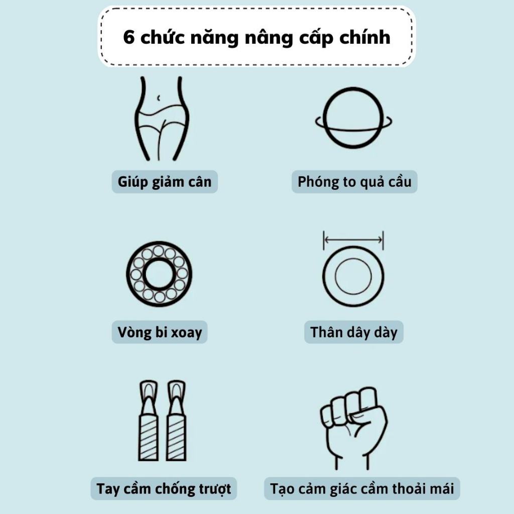 Dây Nhảy Đếm Số Không Dây Thể Lực Đàn Hồi, Dây Nhảy Hỗ Trợ Luyện Tập Thể Dục Thể Thao Tiện Lợi Tại Nhà DUTANO