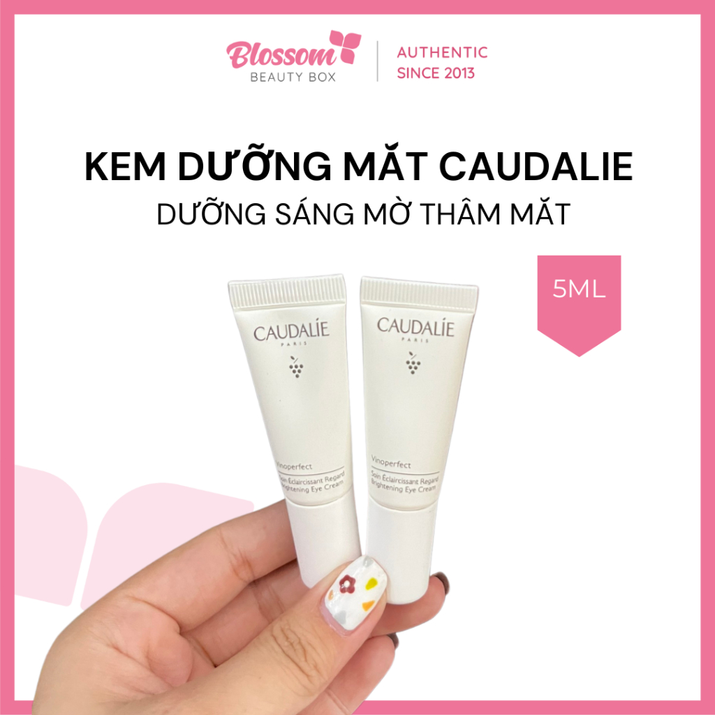 Minisize 5ml - Kem Dưỡng Làm Giảm Quầng Thâm Mắt Caudalie Vinoperfect Brightening Eye Cream