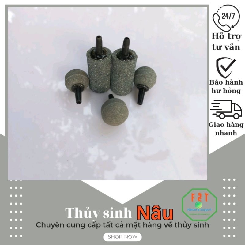 Cục sủi Oxy trụ/tròn cho hồ thủy sinh, hồ cá tép cảnh PK033