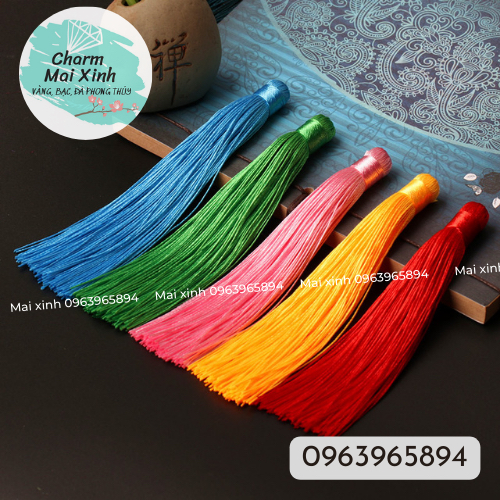 Lẻ Đầu - Đuôi Tua Rua Kim Tuyến Thắt Nút - Làm Khánh Treo Xe Ô Tô Phụ Kiện Phong Thuỷ - Quà Tặng May Mắn