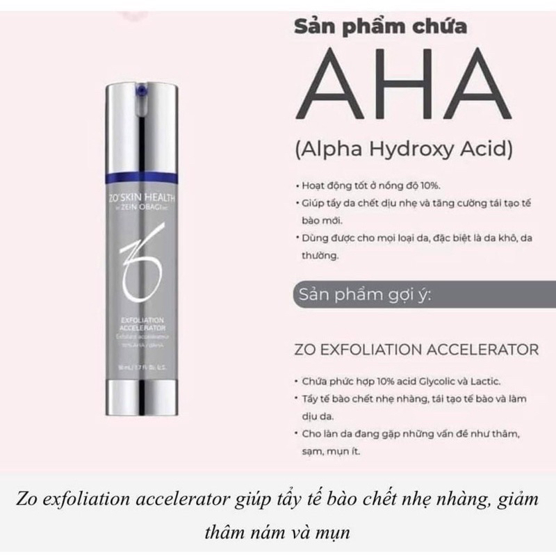Kem tẩy tế bào chết AHA 10% Zo Expoliation Accelerator 50ml