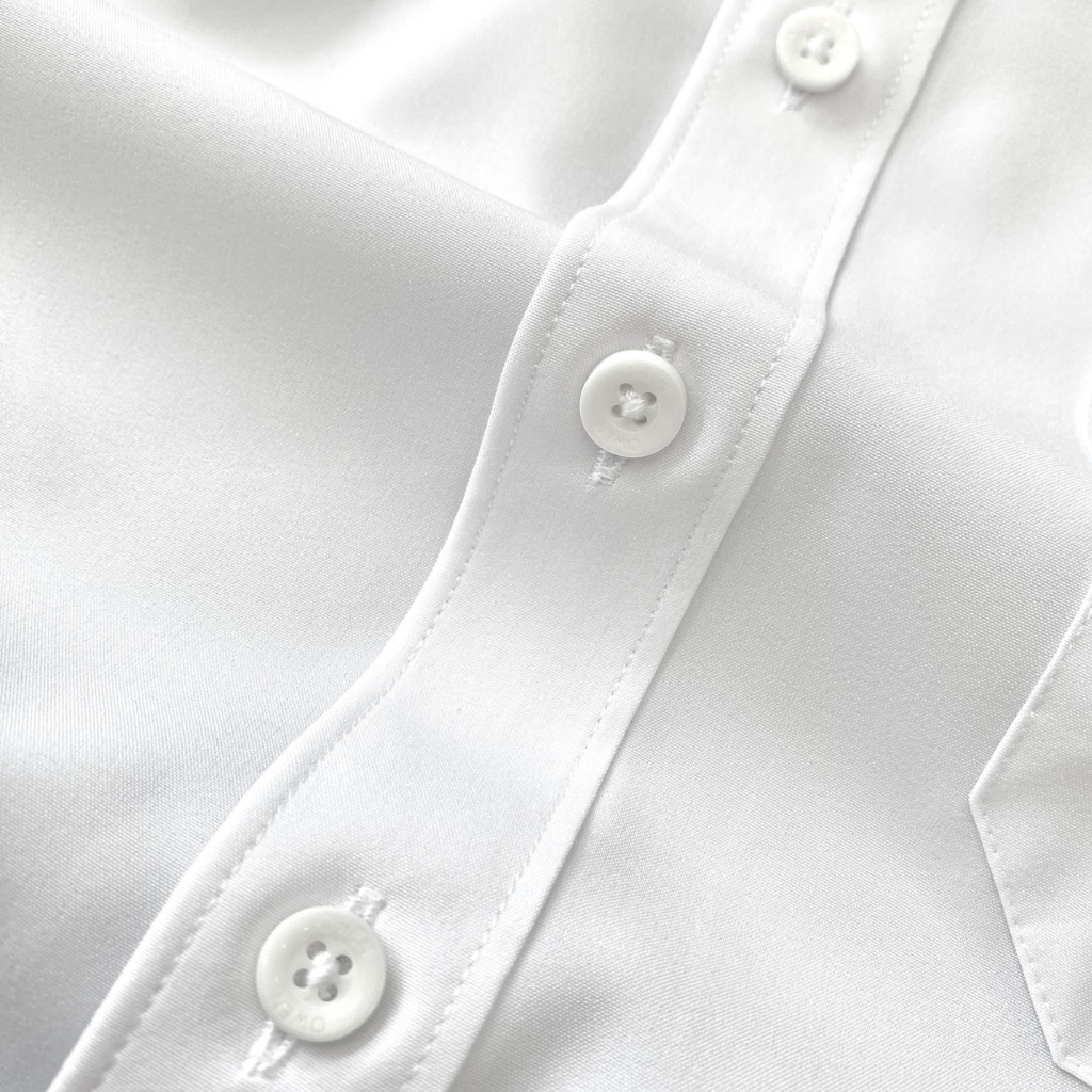 OWEN - Áo sơ mi trắng dài tay Chất Recycle dáng Regularfit / SLIMFIT