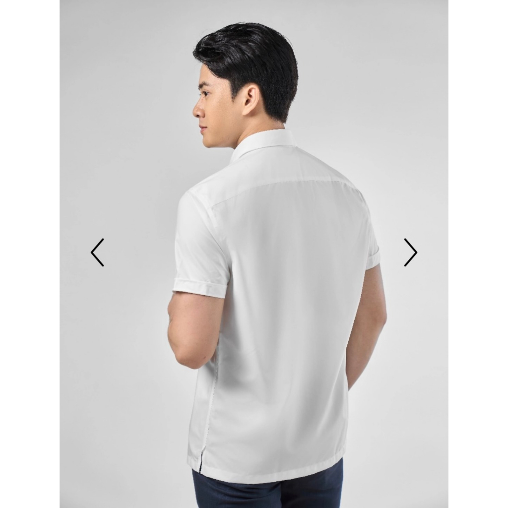 OWEN - Áo sơ mi trắng ngắn tay Owen Recycle