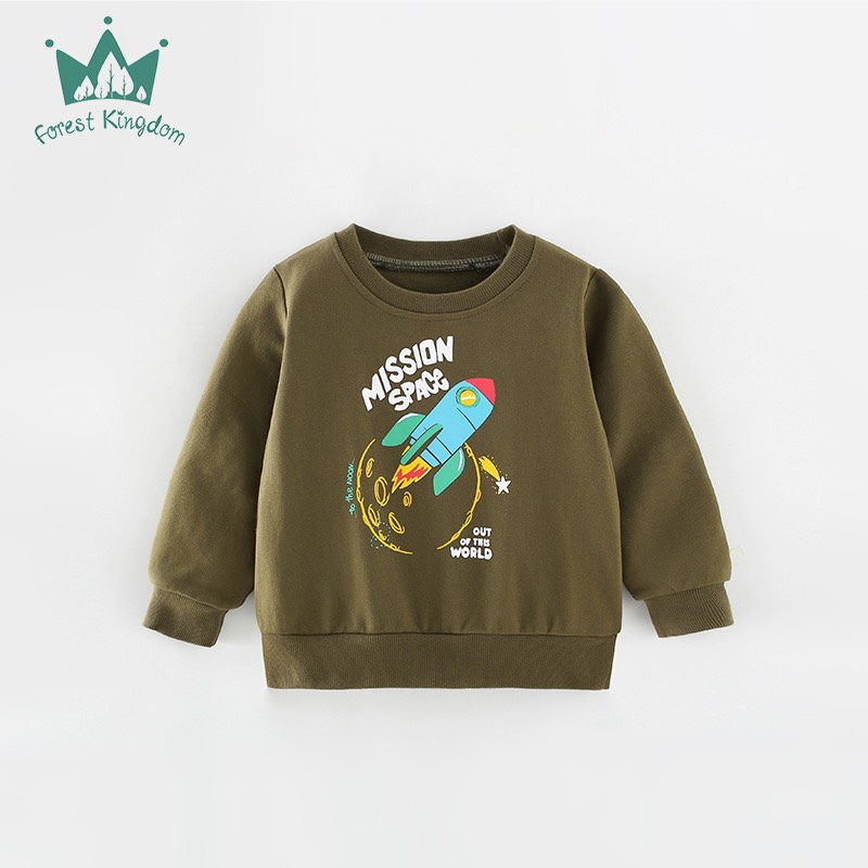 BST áo nỉ nhiều họa tiết đáng yêu cho bé trai 2-8 tuổi FKMW1 - Little Maven Official Store