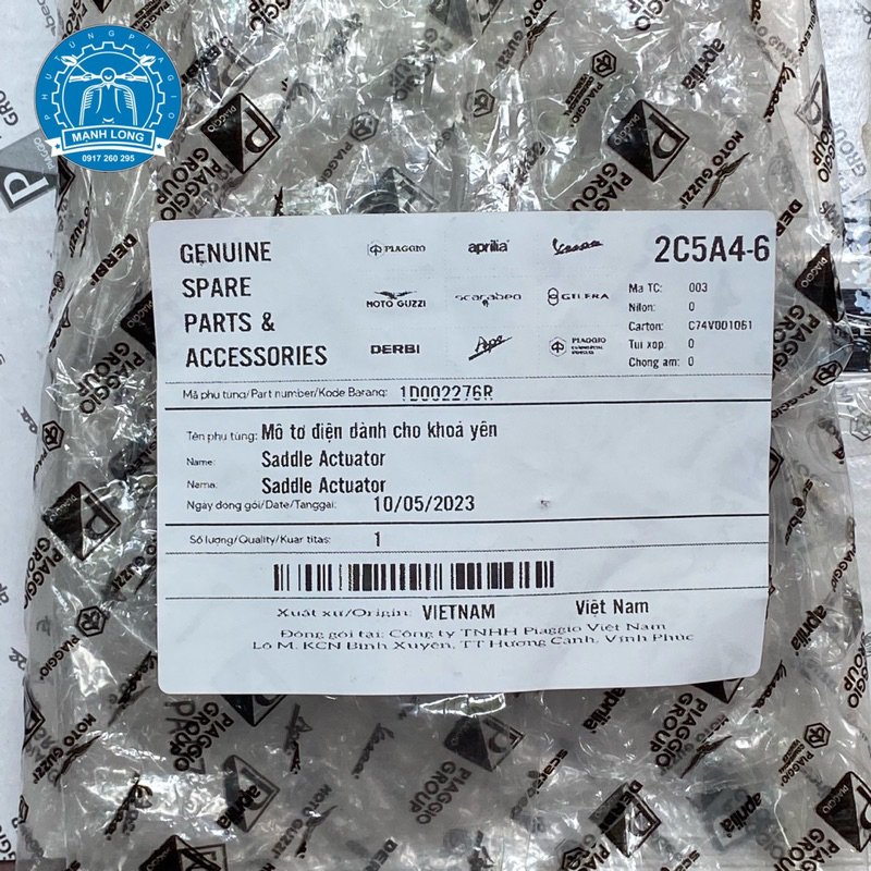 Mô tơ mở yên Vespa sprint, Vespa primavera, Liberty ABS, Medley, Gts…