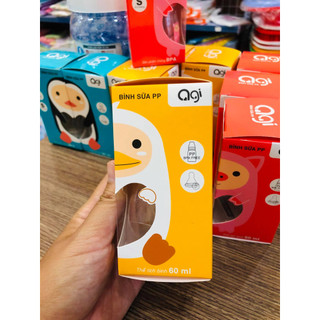 (cho chọn mẫu) SALE LỖ Bình sữa Agi PP 60ml kèm núm vú size S cho em bé sơ sinh và trẻ nhỏ