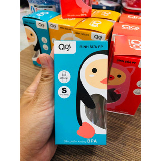(cho chọn mẫu) SALE LỖ Bình sữa Agi PP 60ml kèm núm vú size S cho em bé sơ sinh và trẻ nhỏ