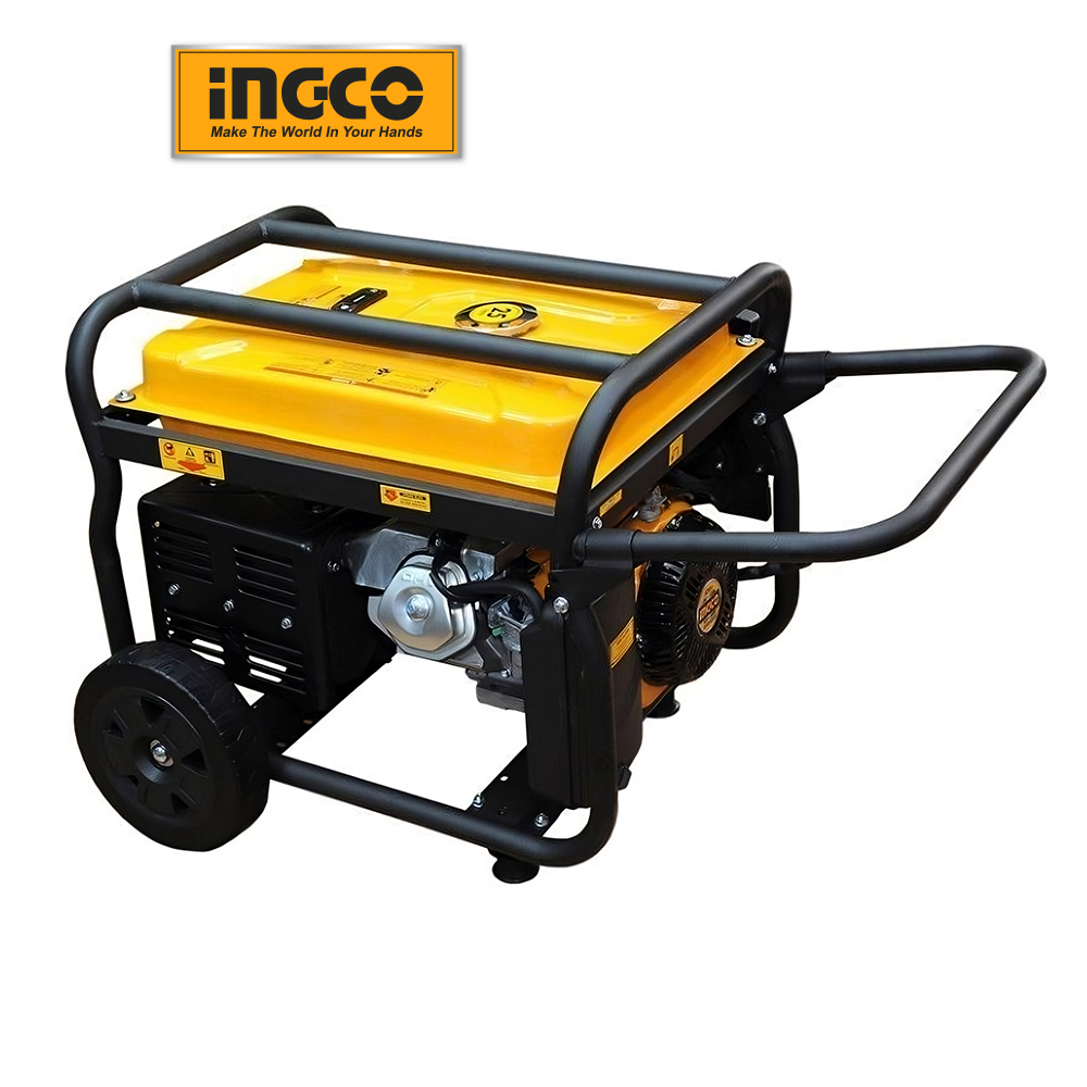 Máy phát điện INGCO 6.5 KVA GE65006 100% dây đồng chạy xăng Giật Nổ và Đề Điện