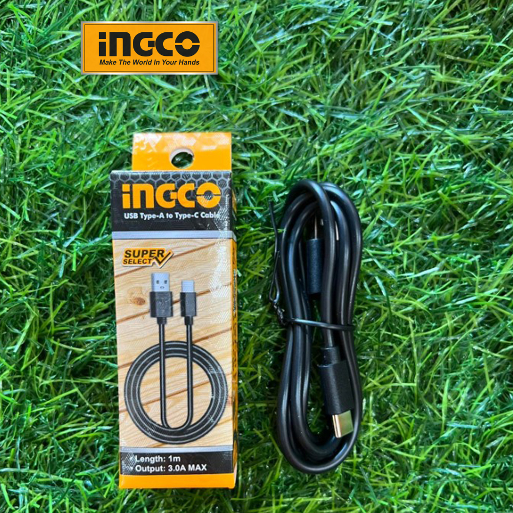 Dây cáp sạc USB Type-C chính hãng INGCO IUCC01 dây dài 1 mét và hỗ trợ tối đa dòng sạc 3A