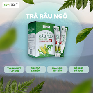 Trà râu ngô GrnLife hộp 20 gói x 10g - Tiện lợi, thanh nhiệt, mát gan