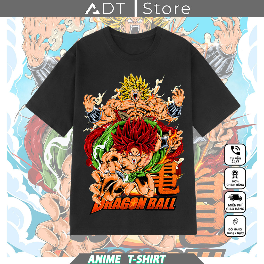 Áo Dragon Ball, Áo Anime 7 Viên Ngọc Rồng mẫu mới đẹp nhất, chất vải cotton co giãn 4 chiều thoáng mát