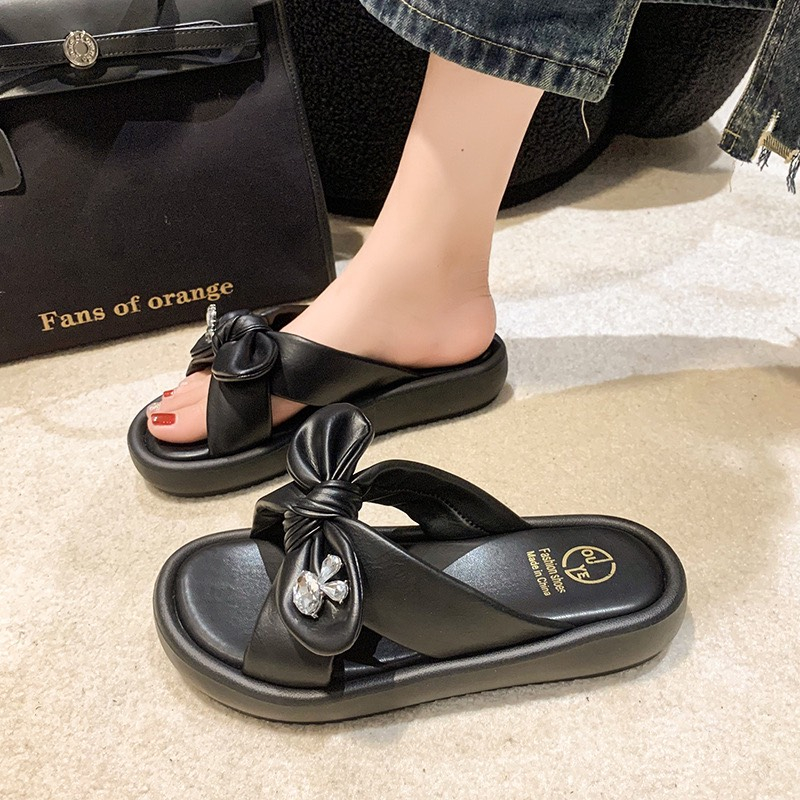 Dép nữ nơ siêu mềm QC F8 - HACHI SHOES