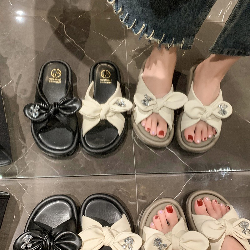 Dép nữ nơ siêu mềm QC F8 - HACHI SHOES