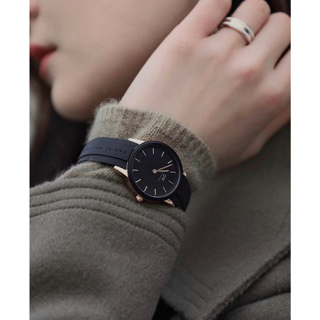 Đồng Hồ Nam Nữ Cặp Đôi Iconic Dây Cao Su Non  Mềm Mại Cao Cấp