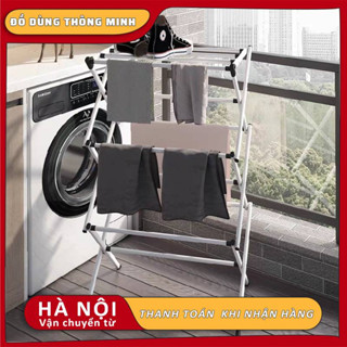 Giá Phơi Đồ Trong Nhà Ngoài Trời Giá Phơi Quần Áo Gấp Gọn Thông Minh Đa Năng Nhiều Tầng Tiện Lợi