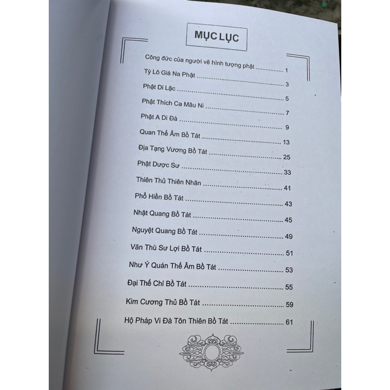 Vở tô màu hình vị phật & Bồ tát