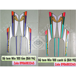 Bộ tem xanh tím / xanh lá đời 94-95 win 100