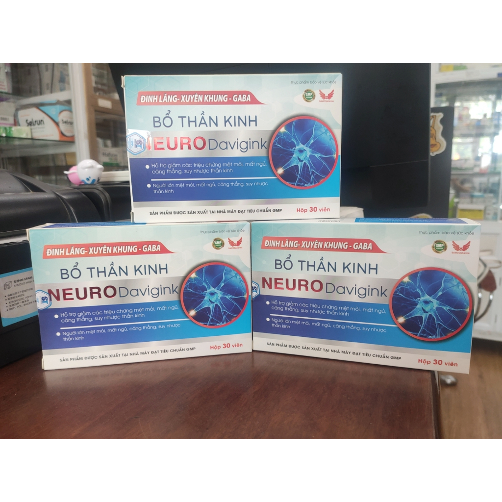 Bổ Thần Kinh NEURO DAVIGINK - Hộp 30 viên