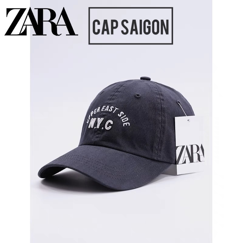 Nón lưỡi trai kaki CAPSAIGON thêu NYC phom mềm unisex nam nữ phong cách trend Hàn Quốc