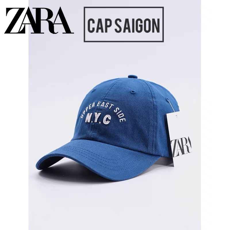 Nón lưỡi trai kaki CAPSAIGON thêu NYC phom mềm unisex nam nữ phong cách trend Hàn Quốc