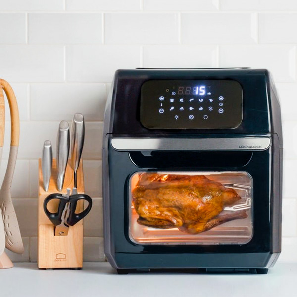 Nồi chiên không dầu 12L Lock&Lock EJF696BLK