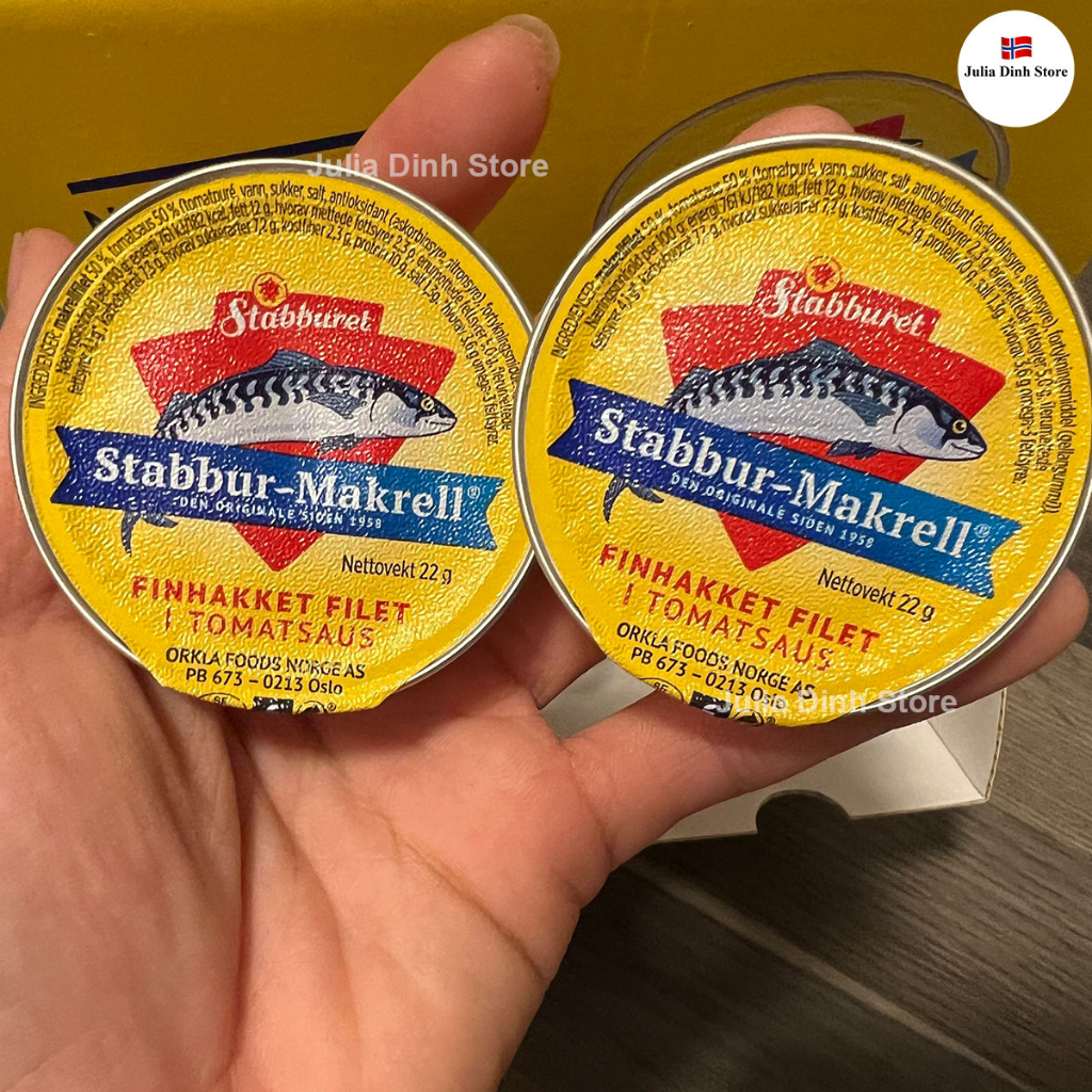 Cá thu sốt cà Omega 3 STABBUR-MAKRELL  (22 gram) [HÀNG TẶNG KHÔNG BÁN]