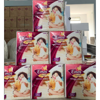 Khăn giấy vuông đa năng emos premium kích thước 330x330 - khăn ăn e'mos cao cấp - thùng 30 gói